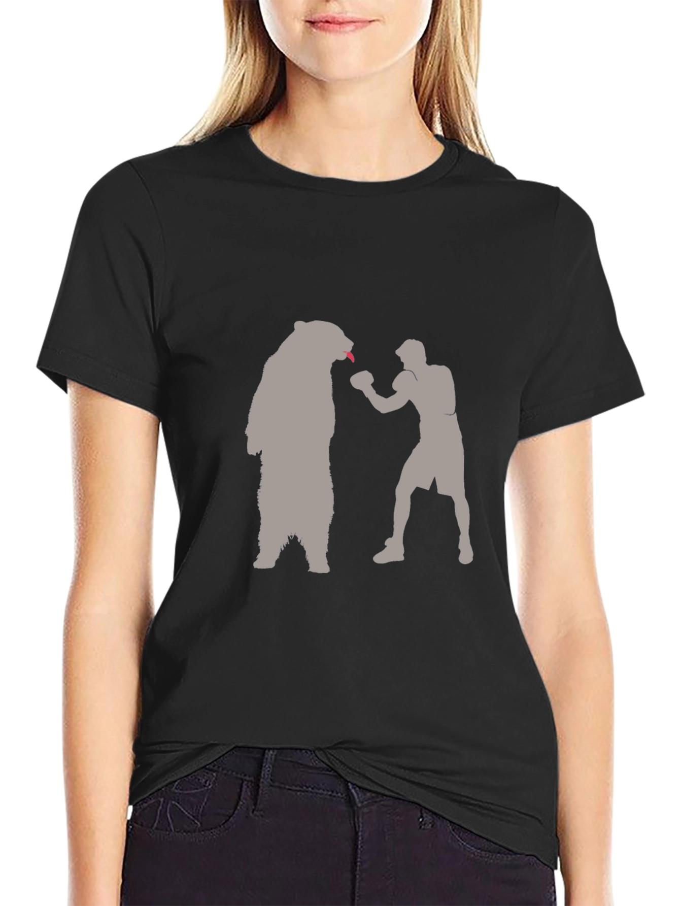 Bear Boxing T-Shirt - Funny Graphic Tee