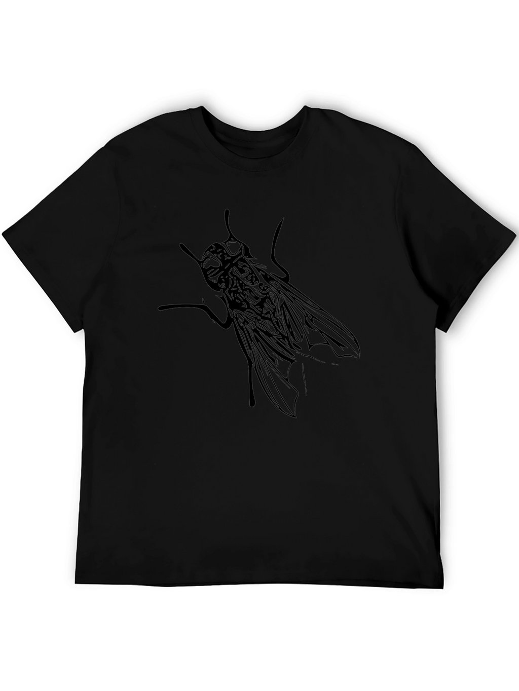 Fly Graphic T-Shirt - Black Cotton Tee