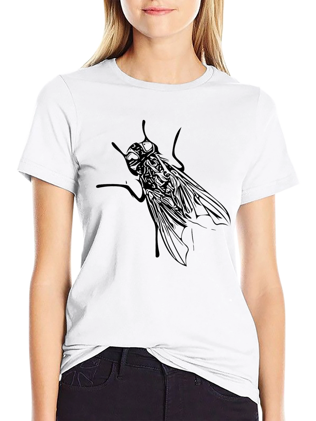 Fly Graphic T-Shirt - Black Cotton Tee