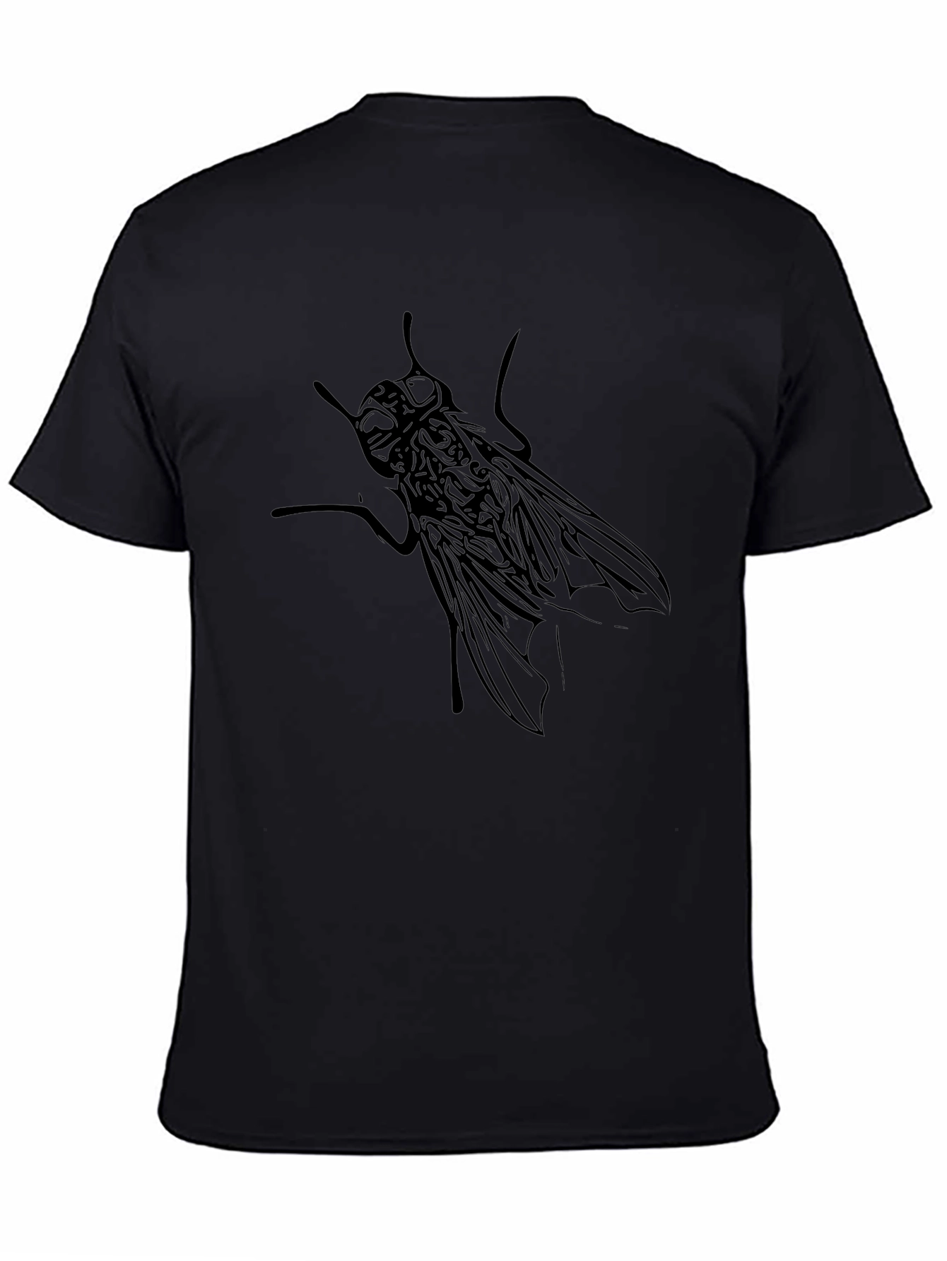 Fly Graphic T-Shirt - Black Cotton Tee