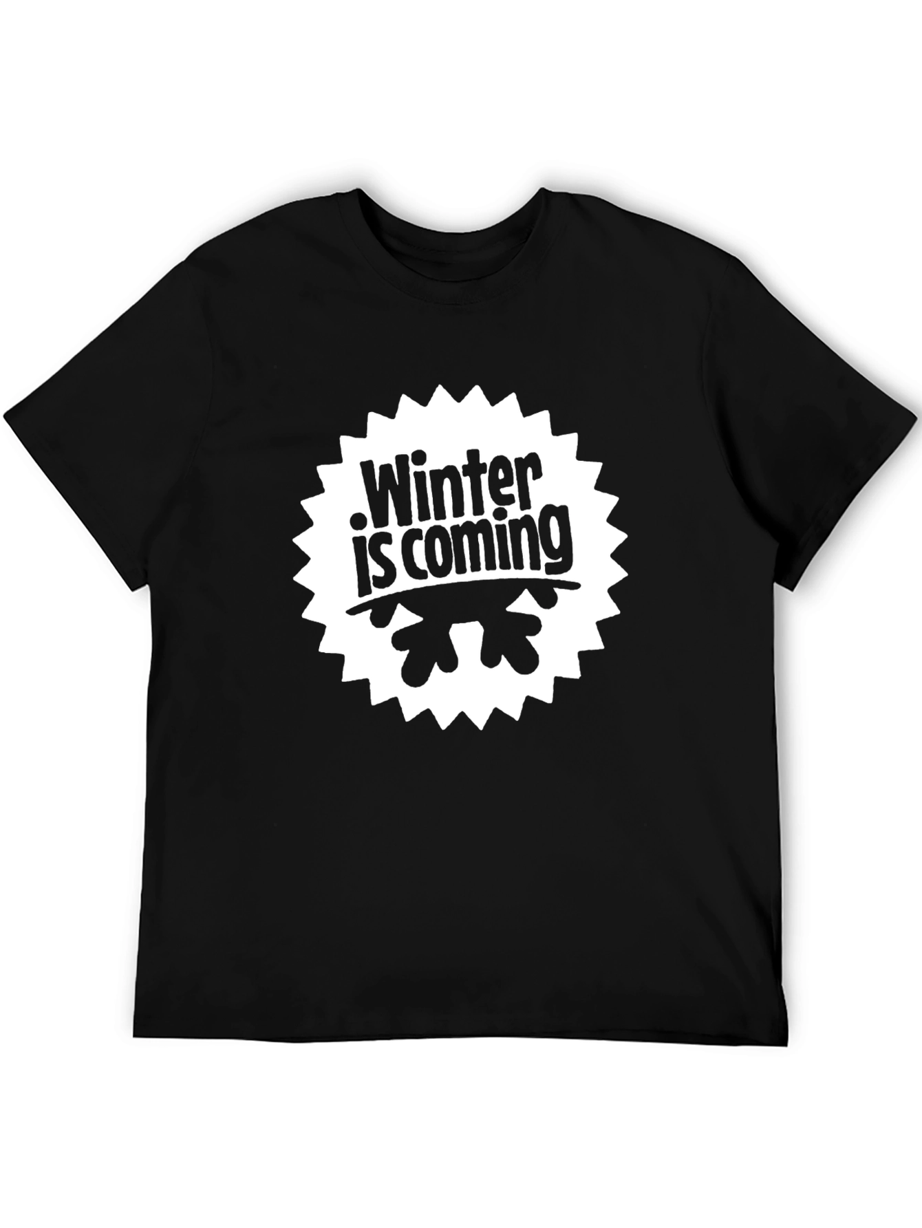 Winter is Coming Black T-Shirt