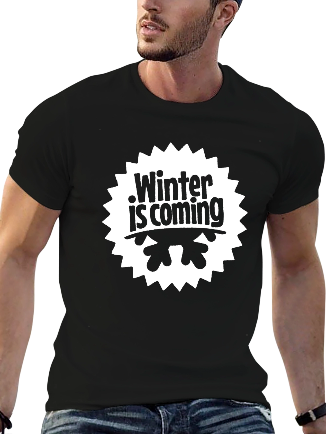 Winter is Coming Black T-Shirt