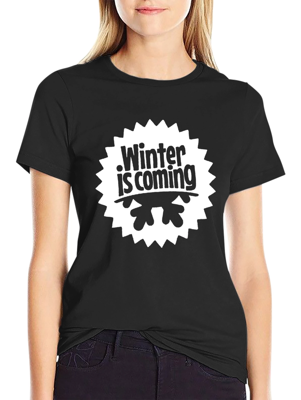 Winter is Coming Black T-Shirt