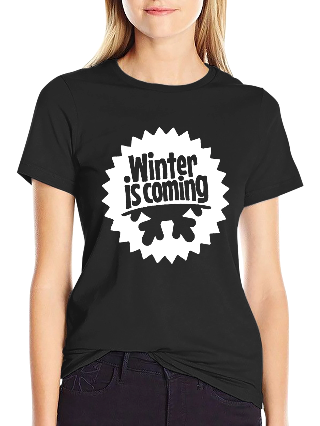 Winter is Coming Black T-Shirt