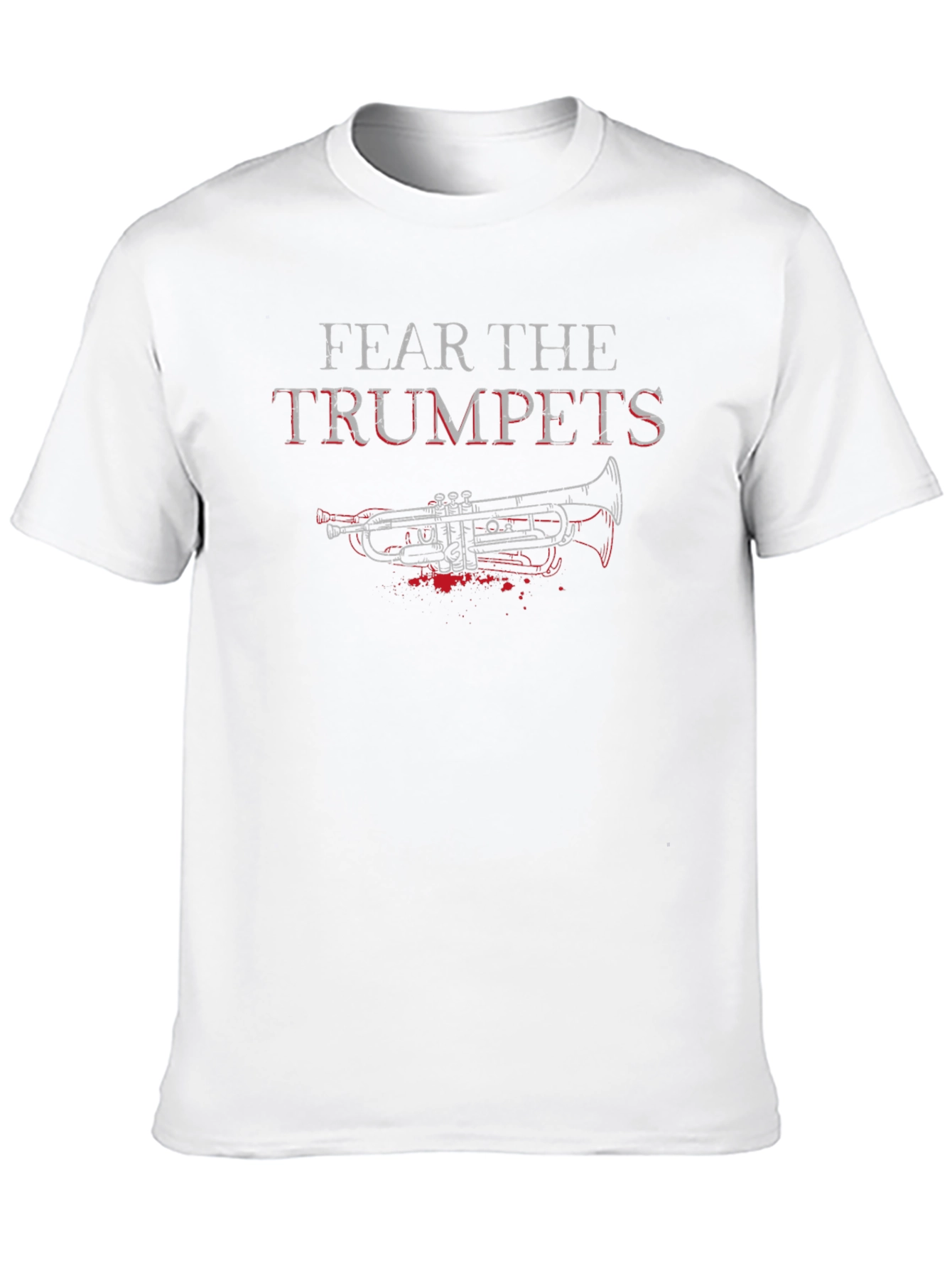 Fear the Trumpets Graphic Tee - Black Cotton Blend