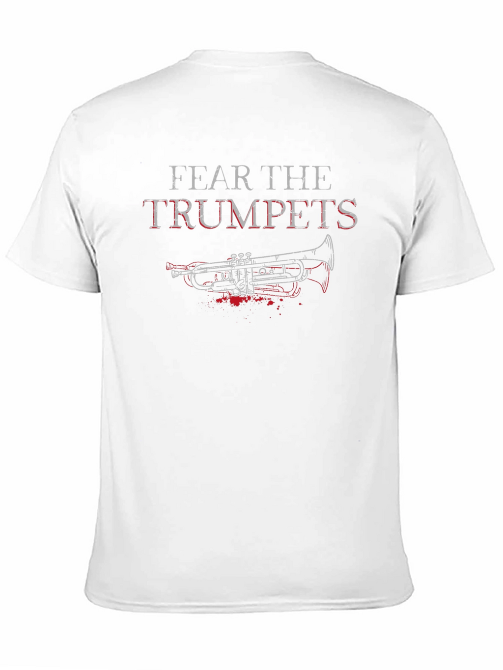 Fear the Trumpets Graphic Tee - Black Cotton Blend