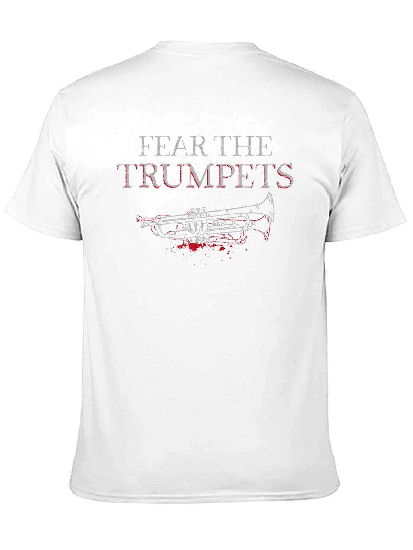 Fear the Trumpets Graphic Tee - Black Cotton Blend