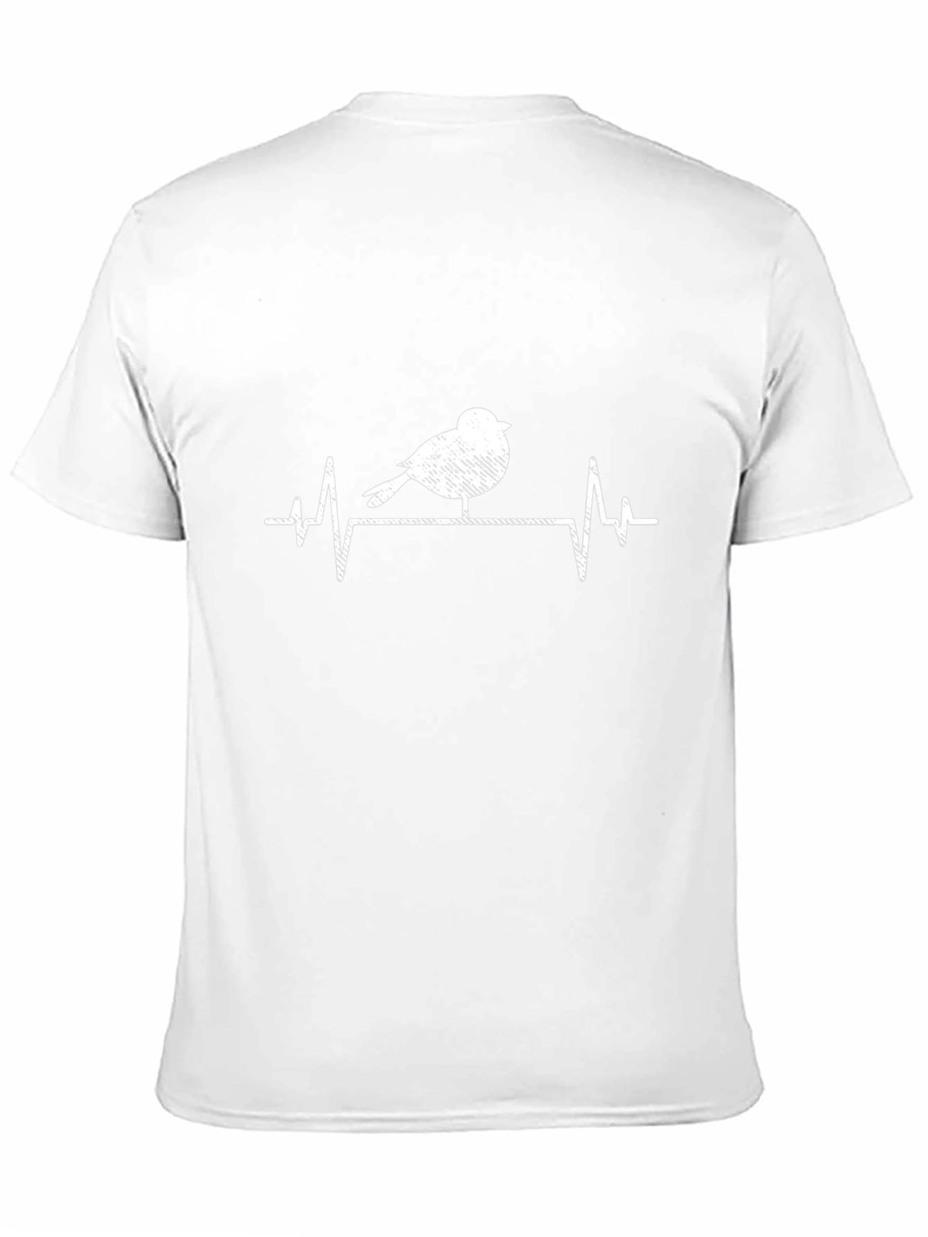 Bird Heartbeat T-Shirt - Black