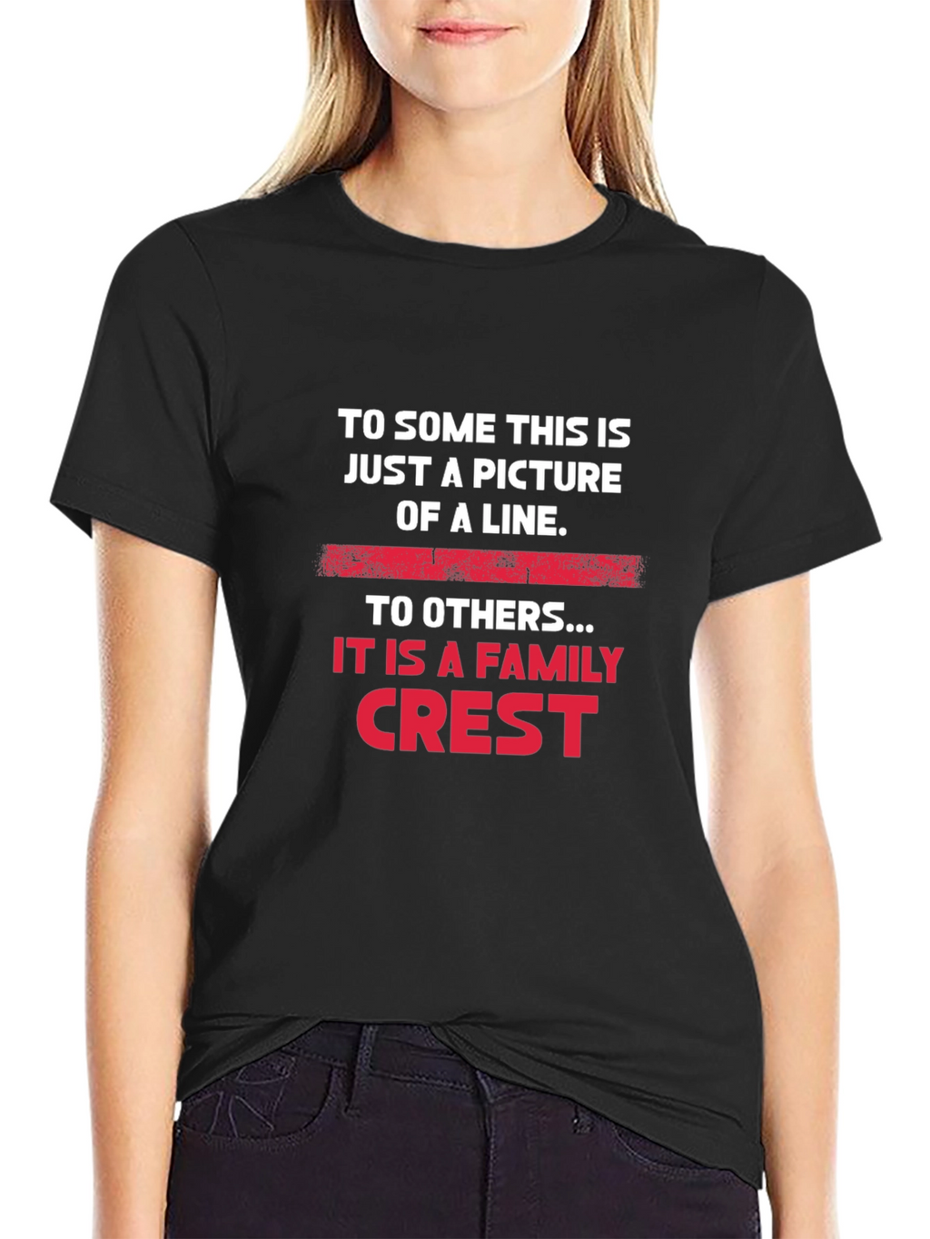 Family Crest T-Shirt - Line Graphic Tee