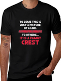 Family Crest T-Shirt - Line Graphic Tee