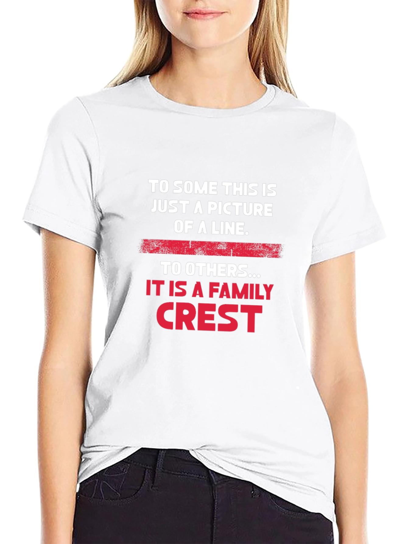 Family Crest T-Shirt - Line Graphic Tee