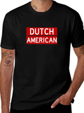 Dutch American Pride T-Shirt - Black