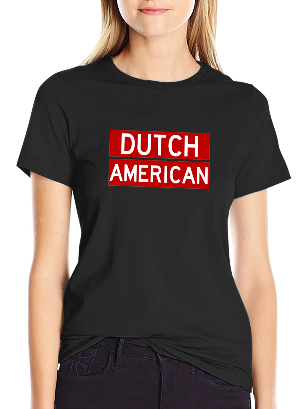 Dutch American Pride T-Shirt - Black