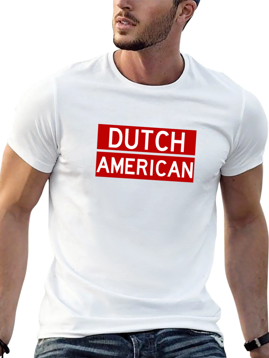 Dutch American Pride T-Shirt - Black