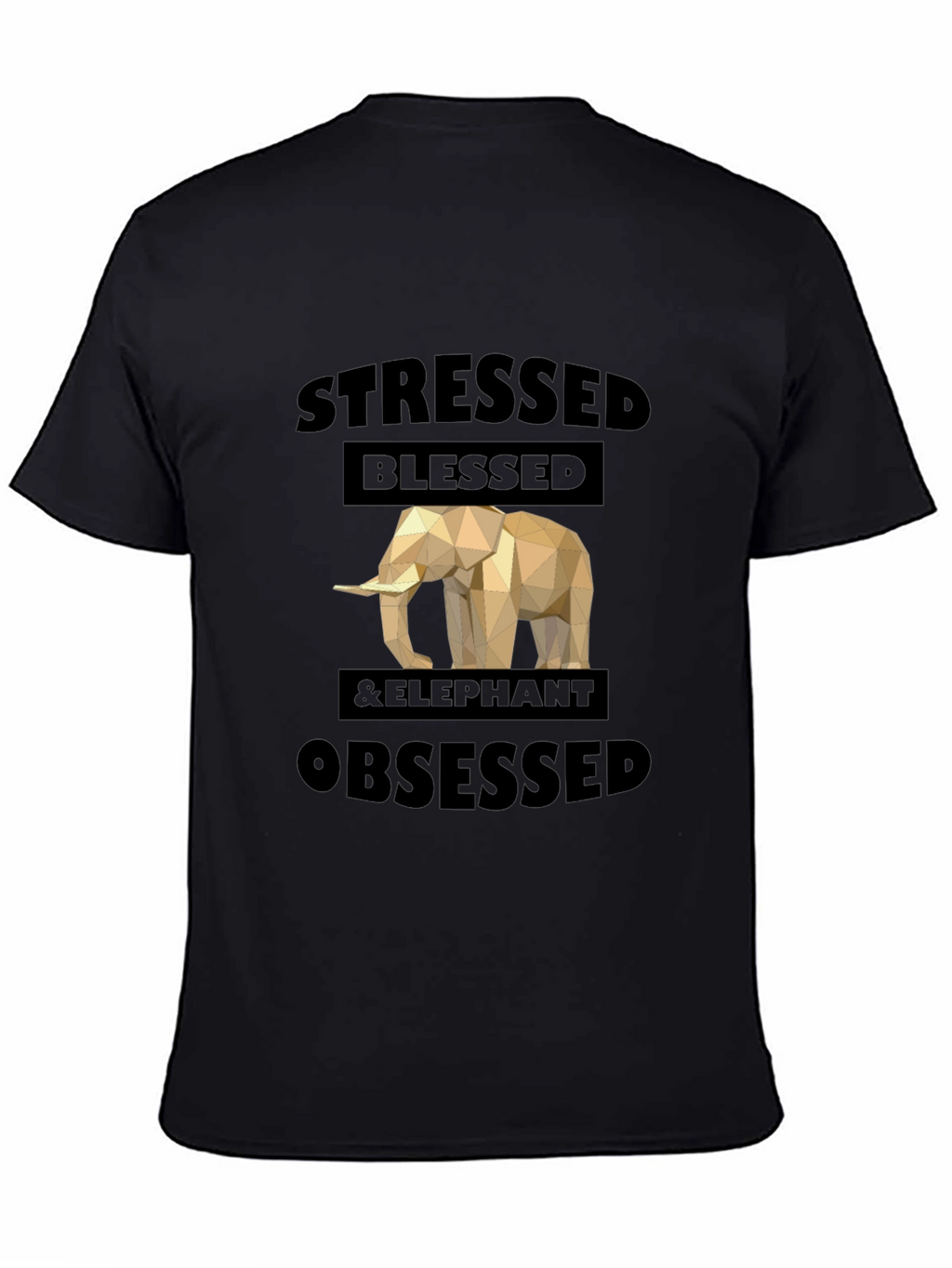 Stressed Blessed & Elephant Obsessed Graphic Tee