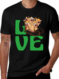 Funny Pig Sleigh Ride Graphic Tee - Holiday Love!