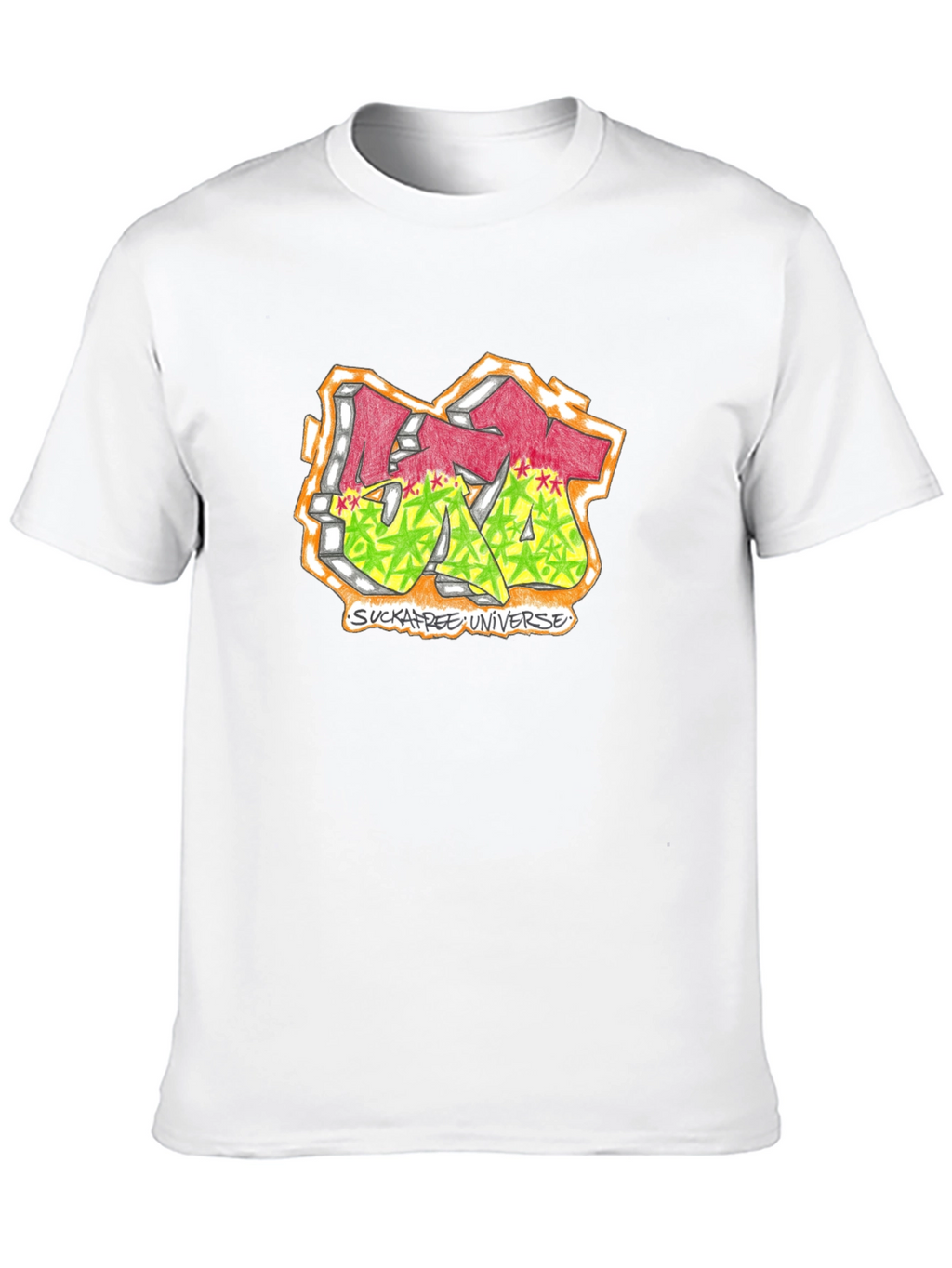Sucka Free Universe Graphic T-Shirt - Black