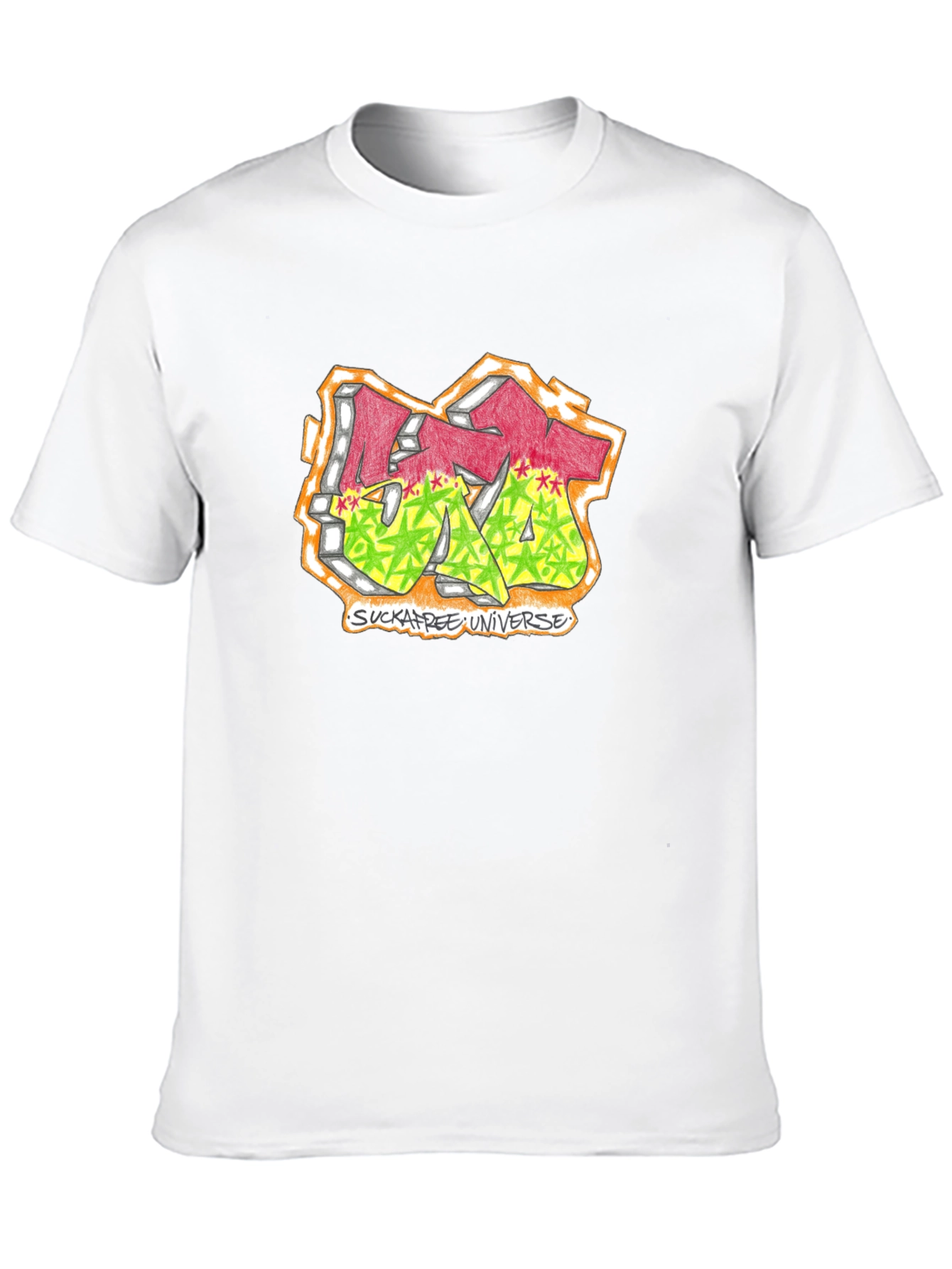 Sucka Free Universe Graphic T-Shirt - Black