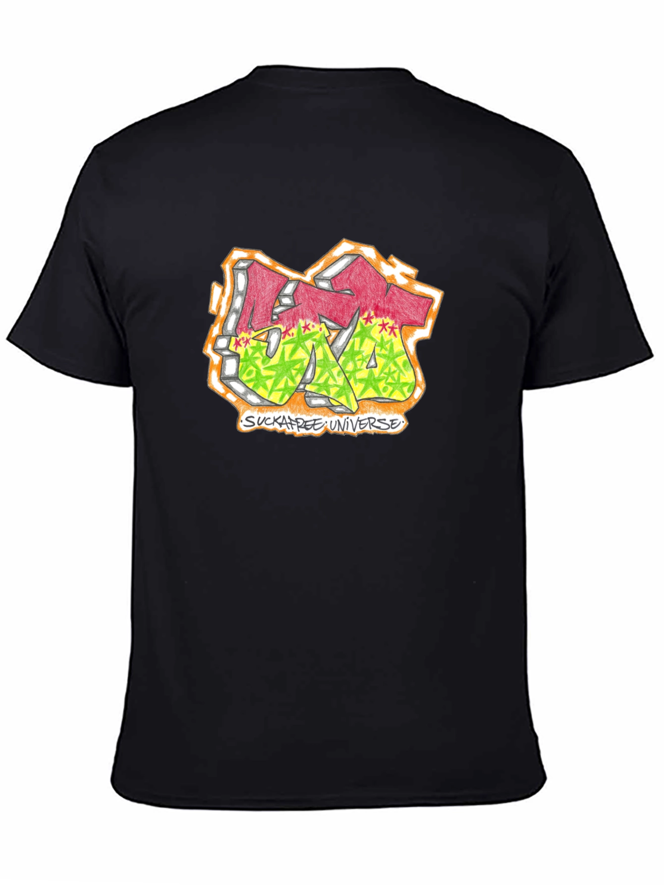 Sucka Free Universe Graphic T-Shirt - Black