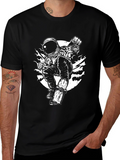 Skateboarding Astronaut Graphic Tee