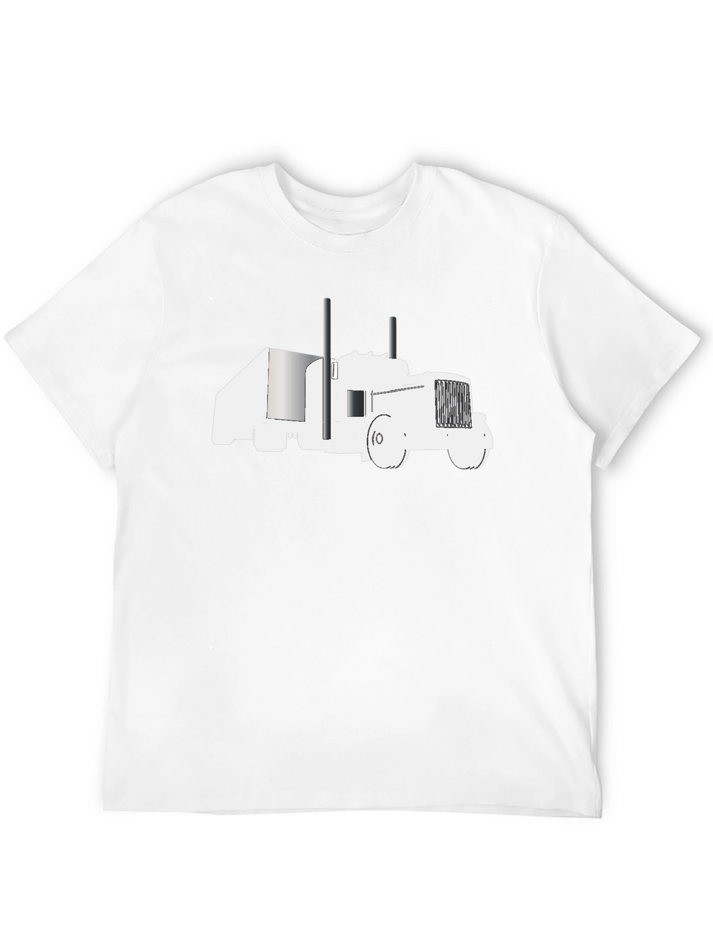 Truck Graphic Tee - Black Cotton Comfort