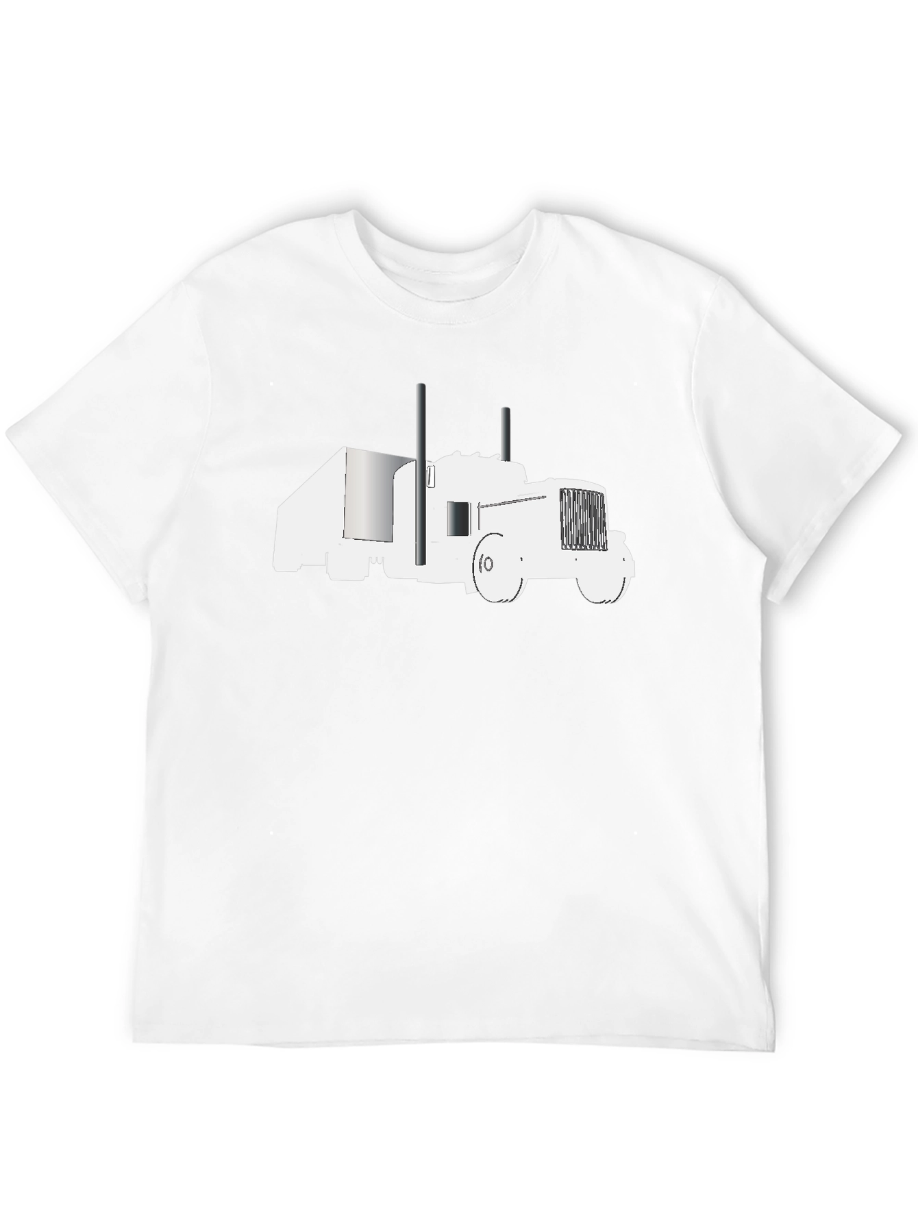 Truck Graphic Tee - Black Cotton Comfort