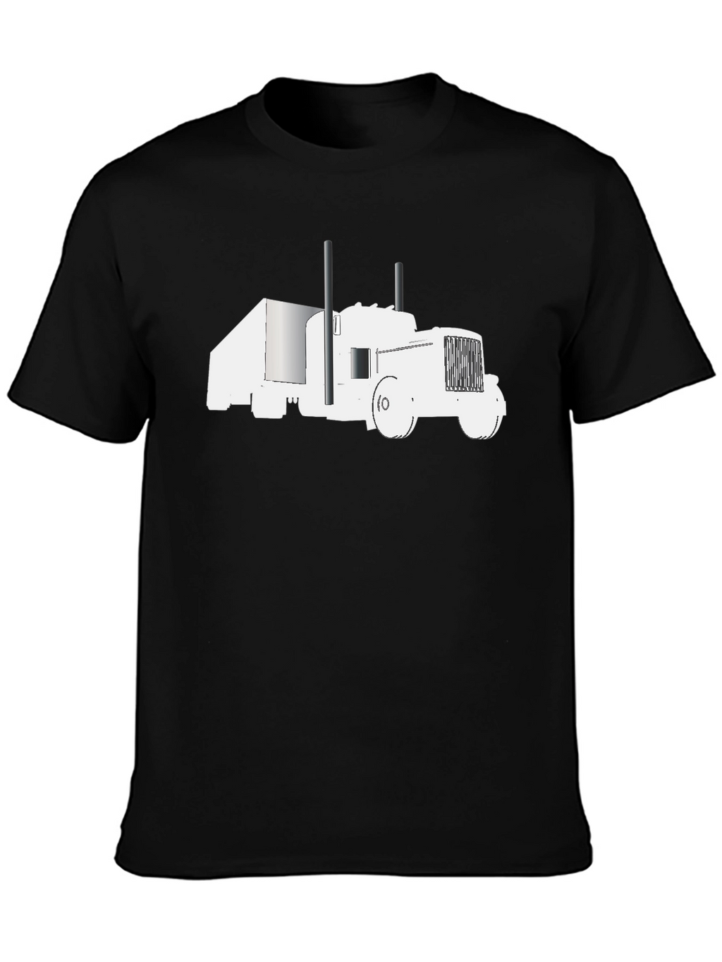 Truck Graphic Tee - Black Cotton Comfort