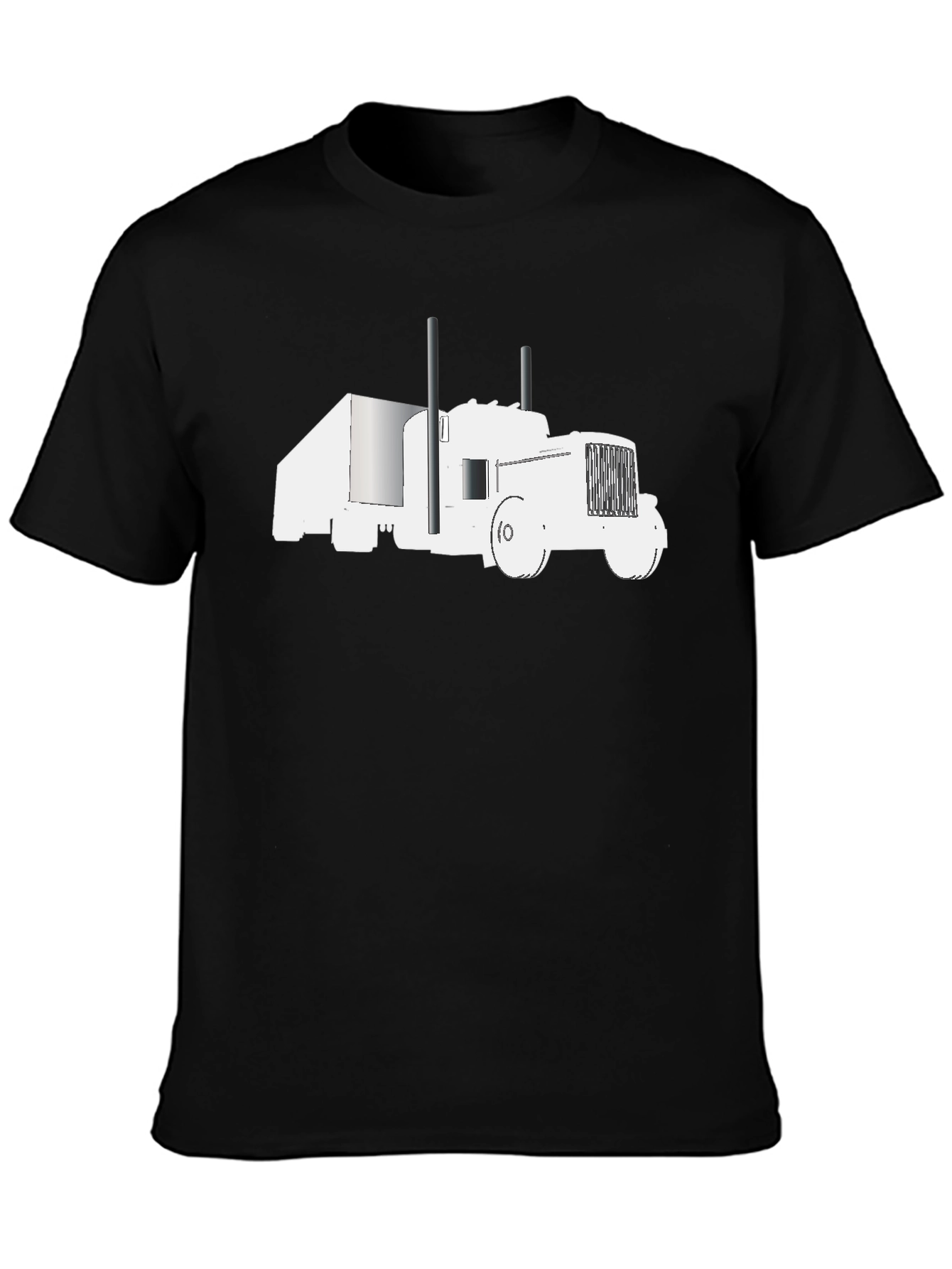 Truck Graphic Tee - Black Cotton Comfort