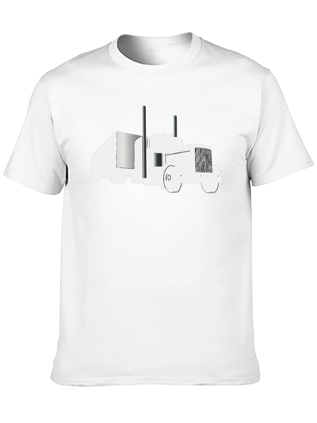 Truck Graphic Tee - Black Cotton Comfort