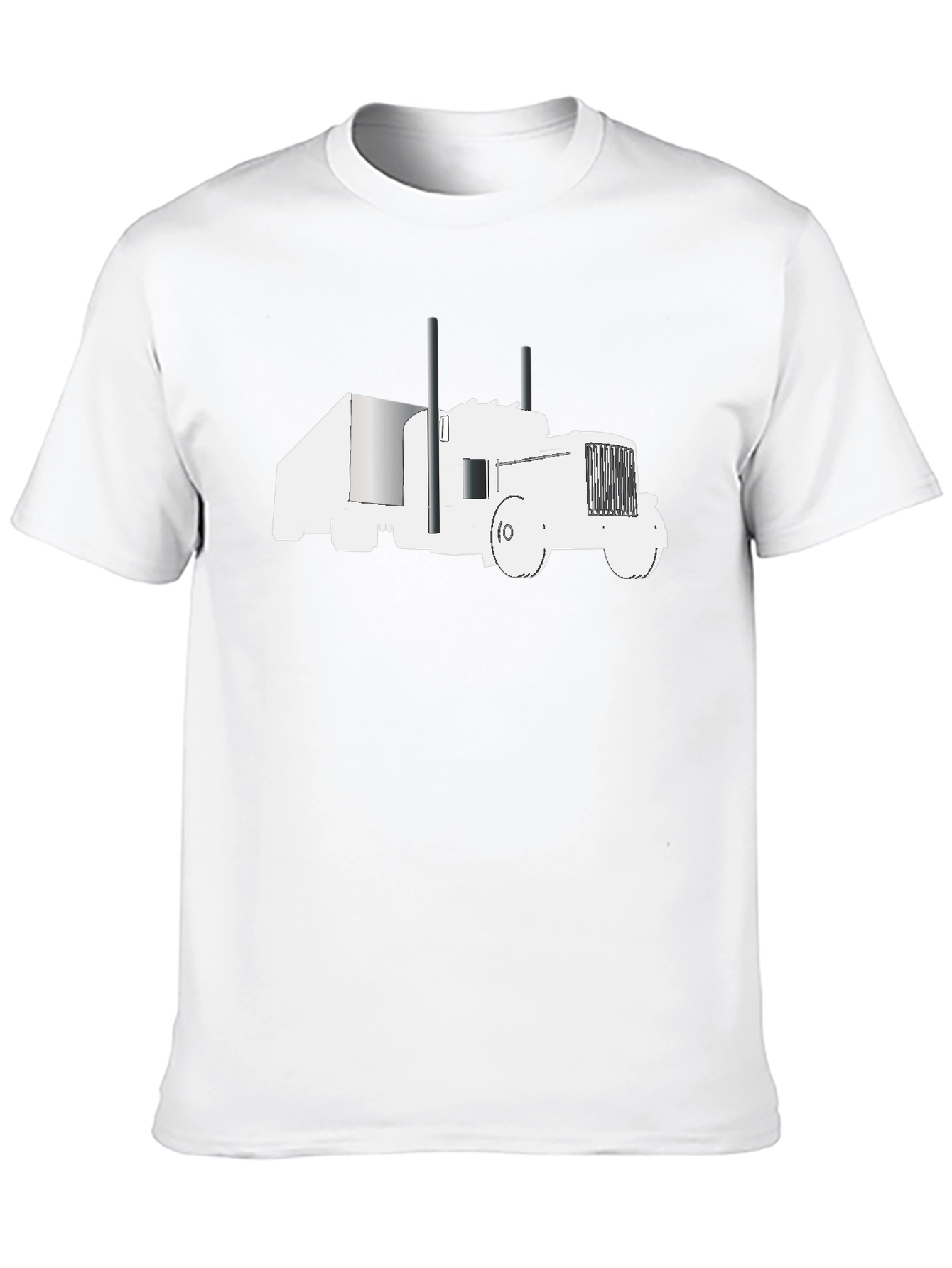 Truck Graphic Tee - Black Cotton Comfort