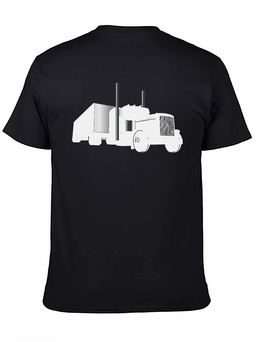 Truck Graphic Tee - Black Cotton Comfort