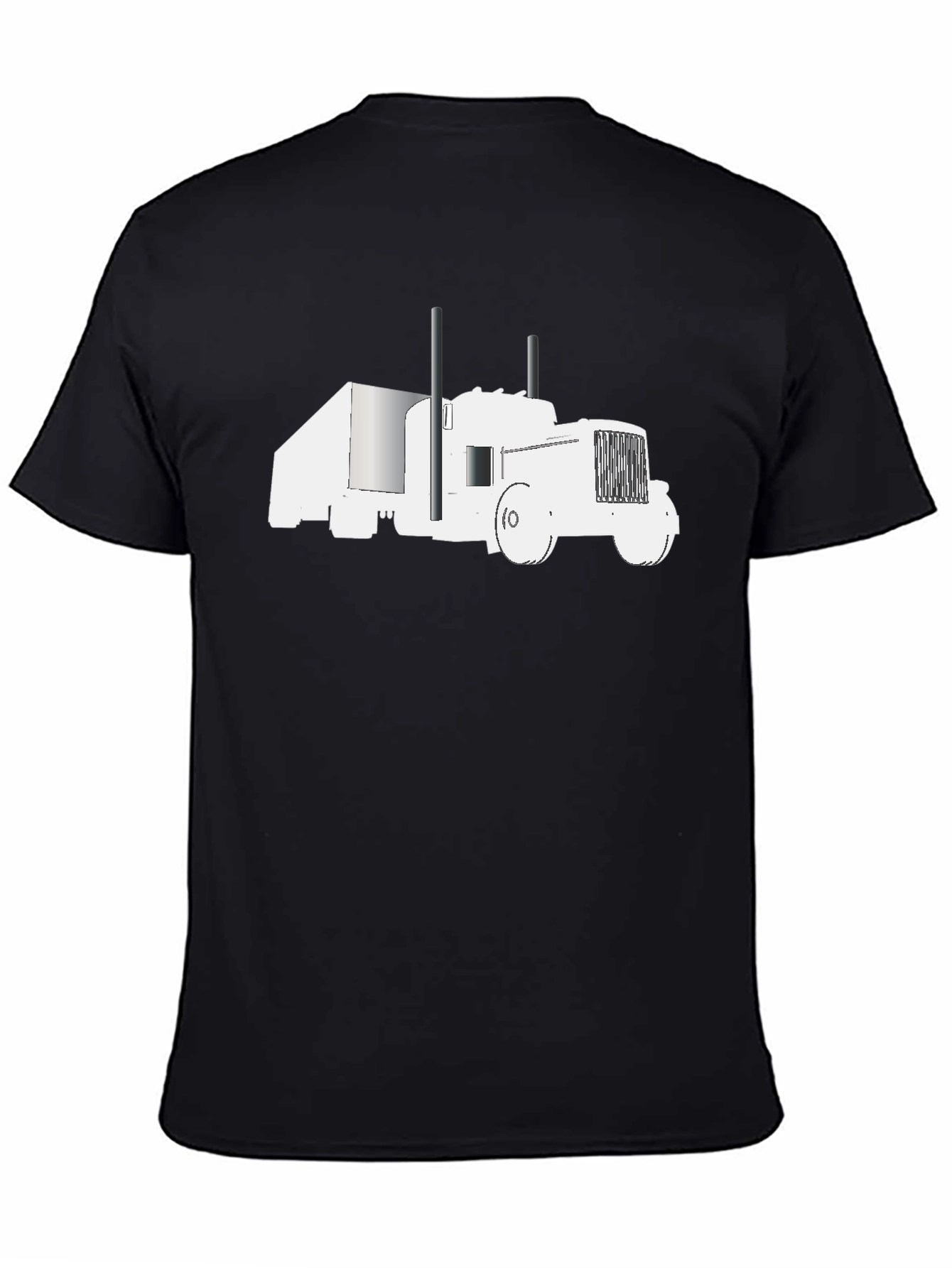 Truck Graphic Tee - Black Cotton Comfort