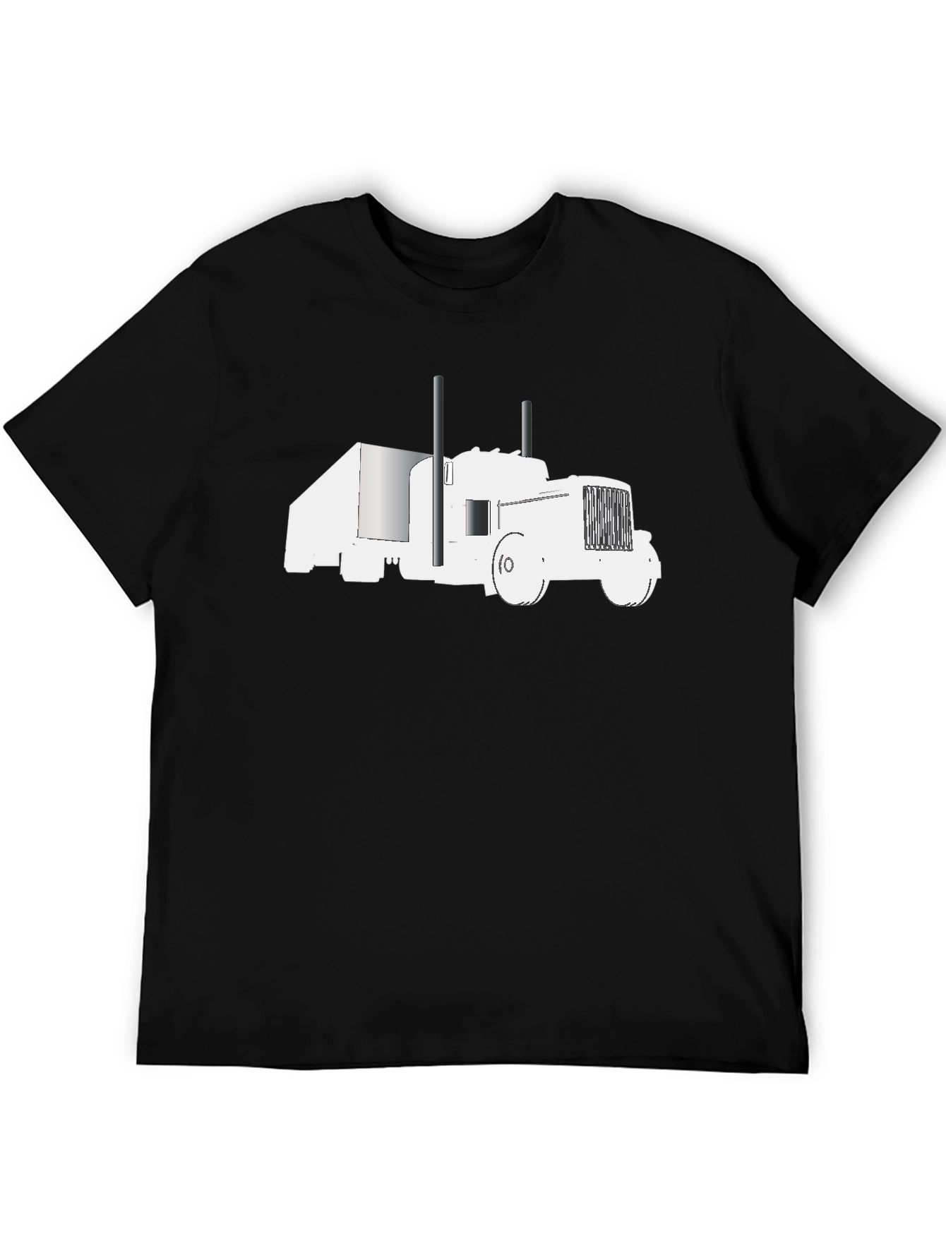 Truck Graphic Tee - Black Cotton Comfort