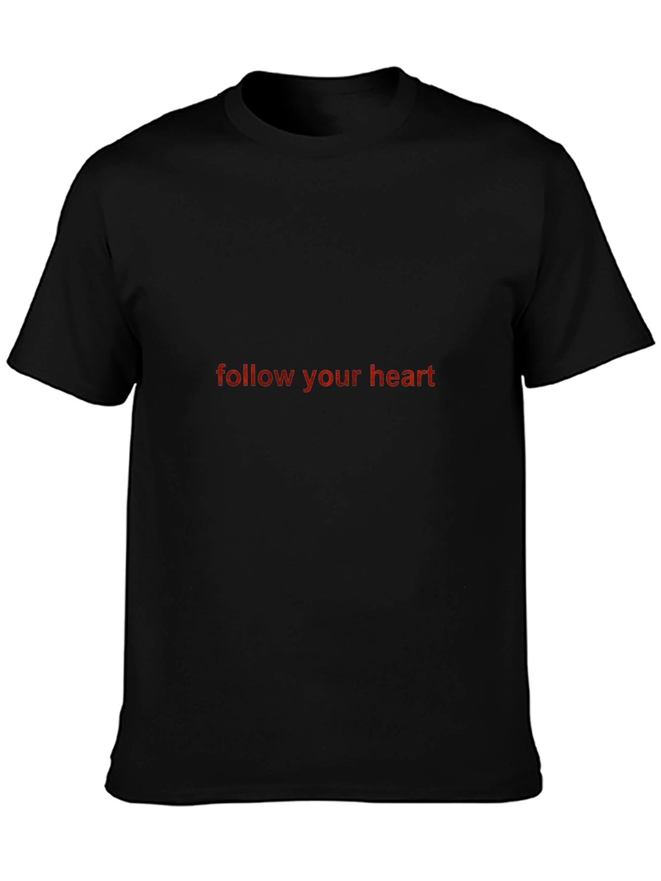 Follow Your Heart Black T-Shirt