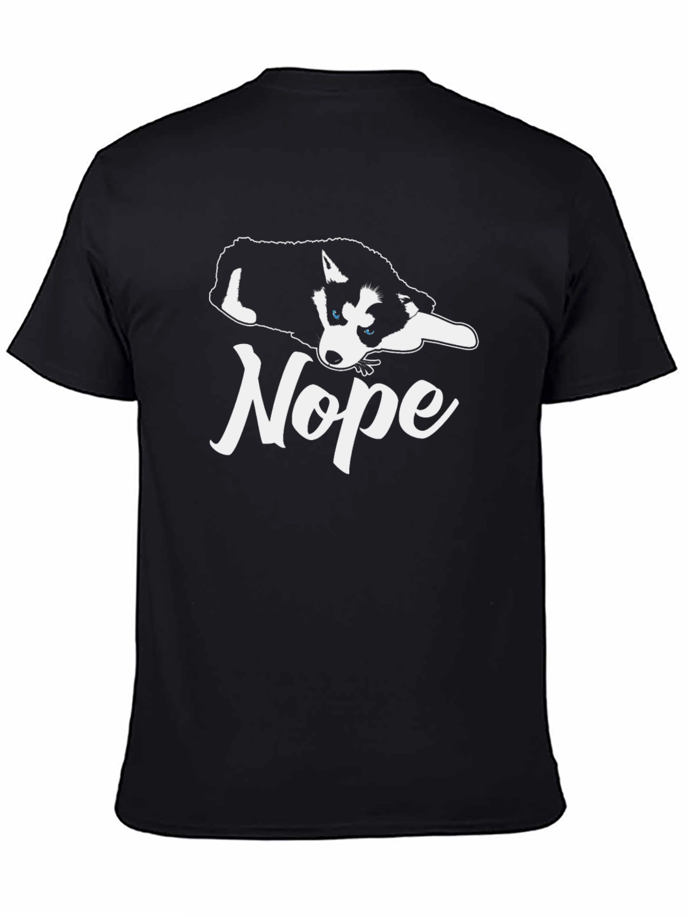 Nope Lazy Dog Graphic Tee - Casual Comfort