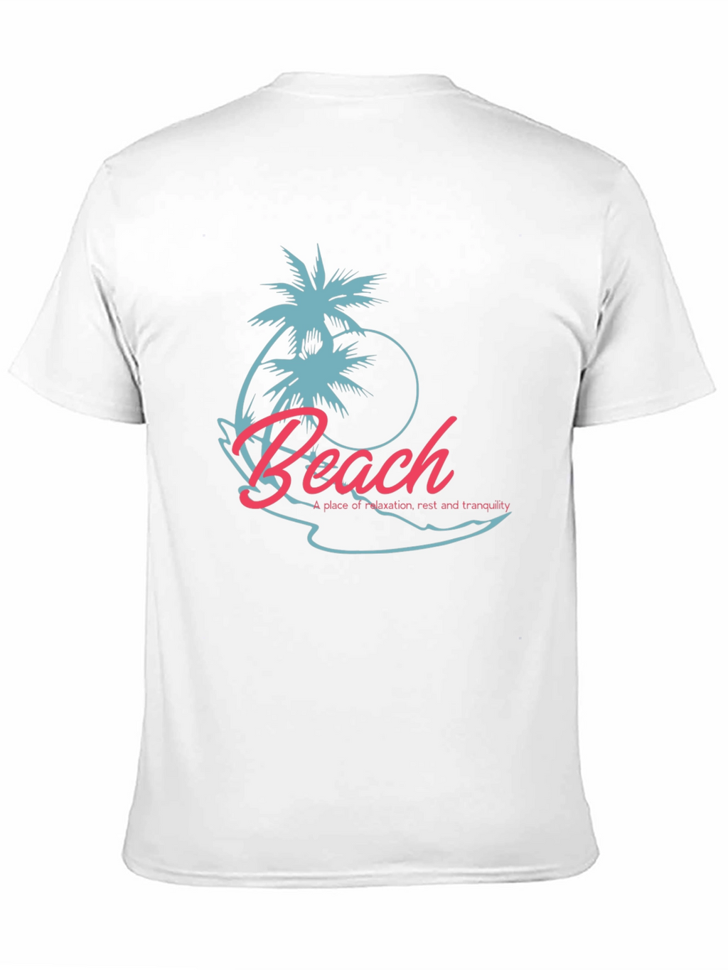 Tropical Beach Graphic T-Shirt - Relaxation Style