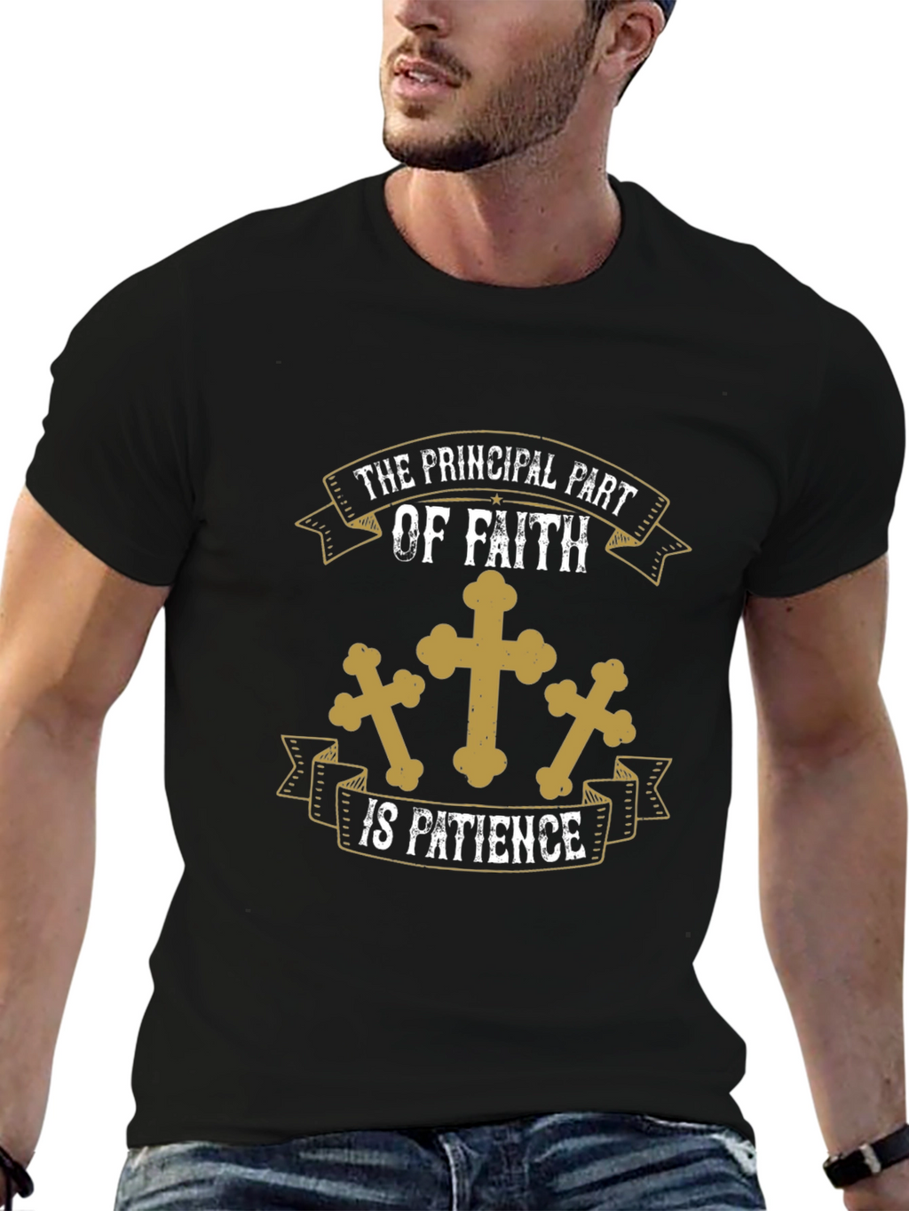 Faith & Patience Graphic Tee - Christian Apparel