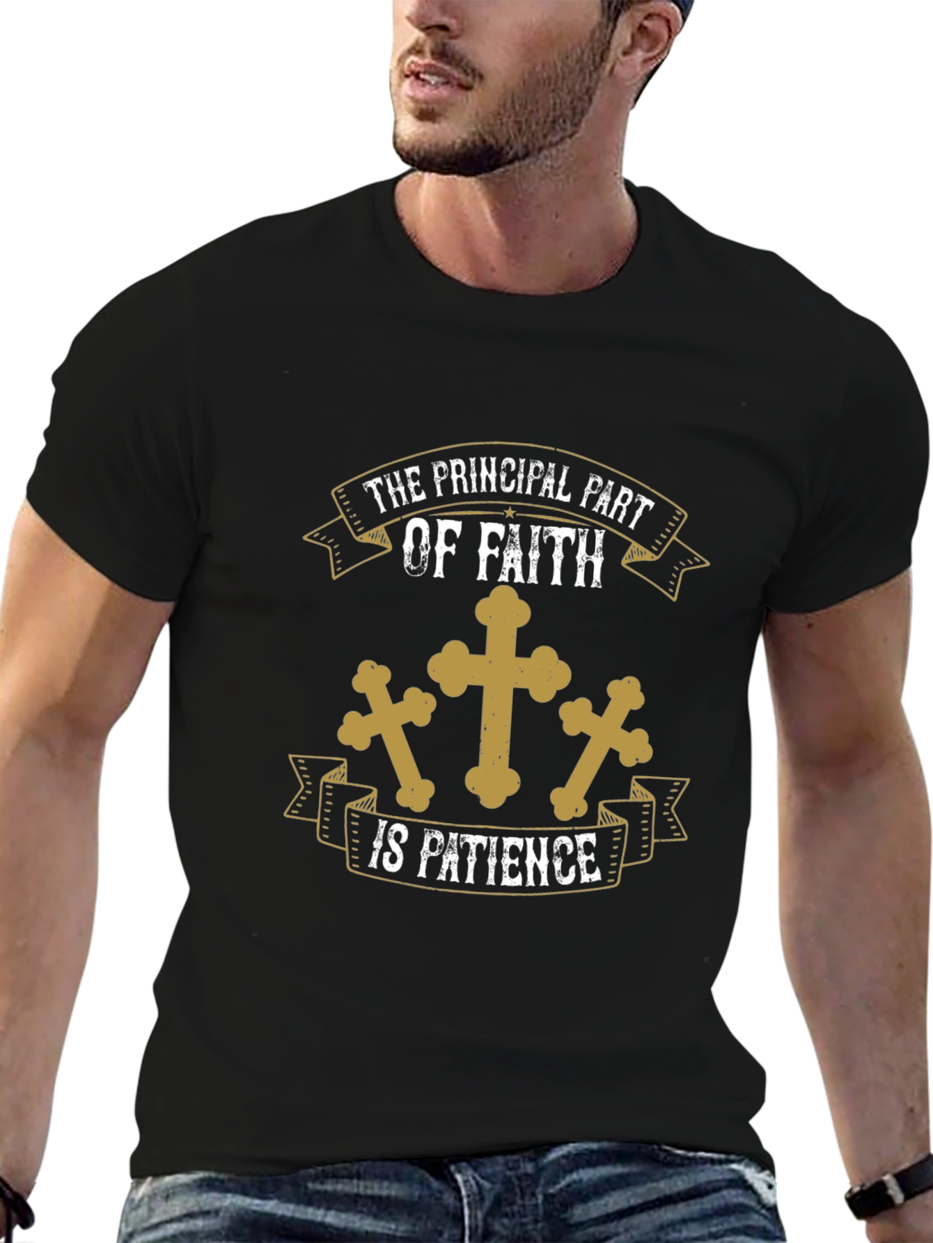 Faith & Patience Graphic Tee - Christian Apparel