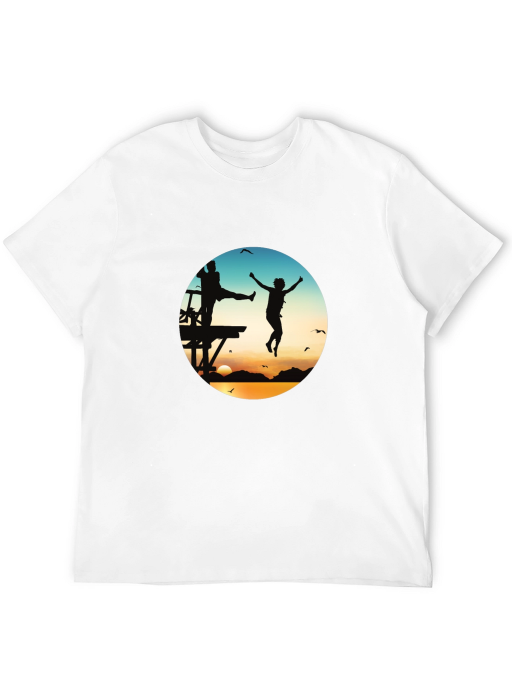 Sunset Jump T-Shirt - Graphic Tee