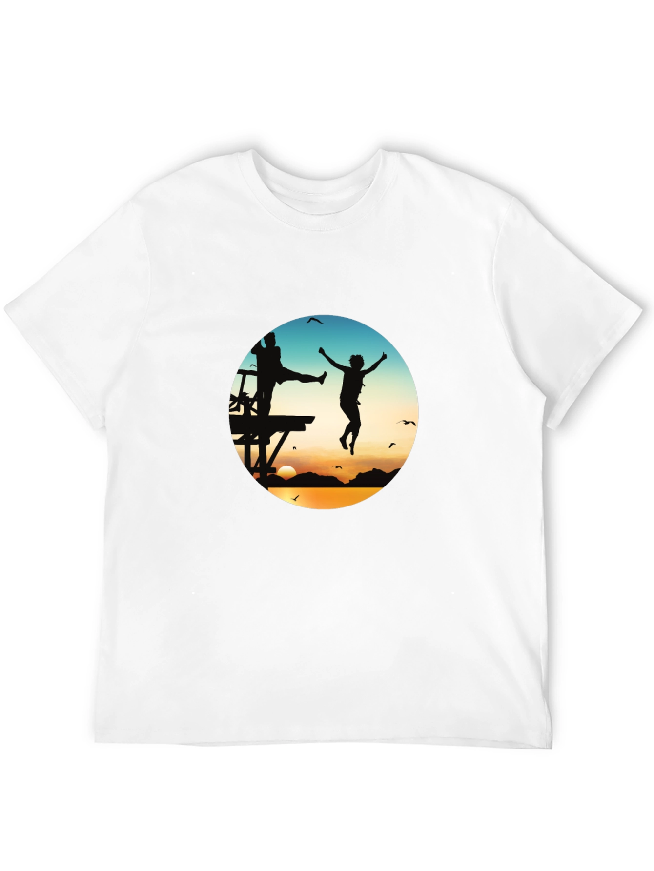 Sunset Jump T-Shirt - Graphic Tee