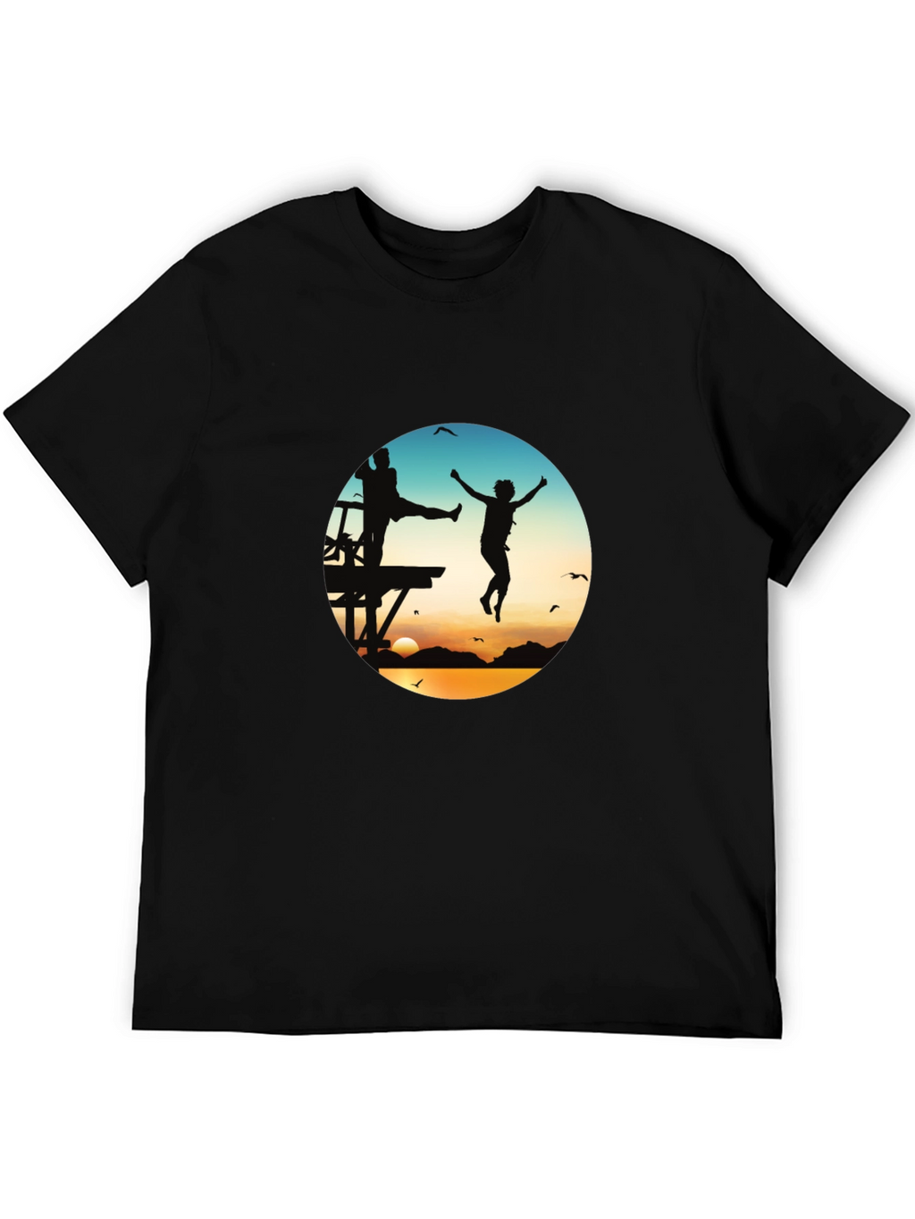 Sunset Jump T-Shirt - Graphic Tee