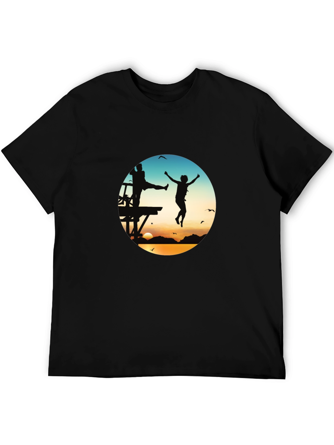Sunset Jump T-Shirt - Graphic Tee