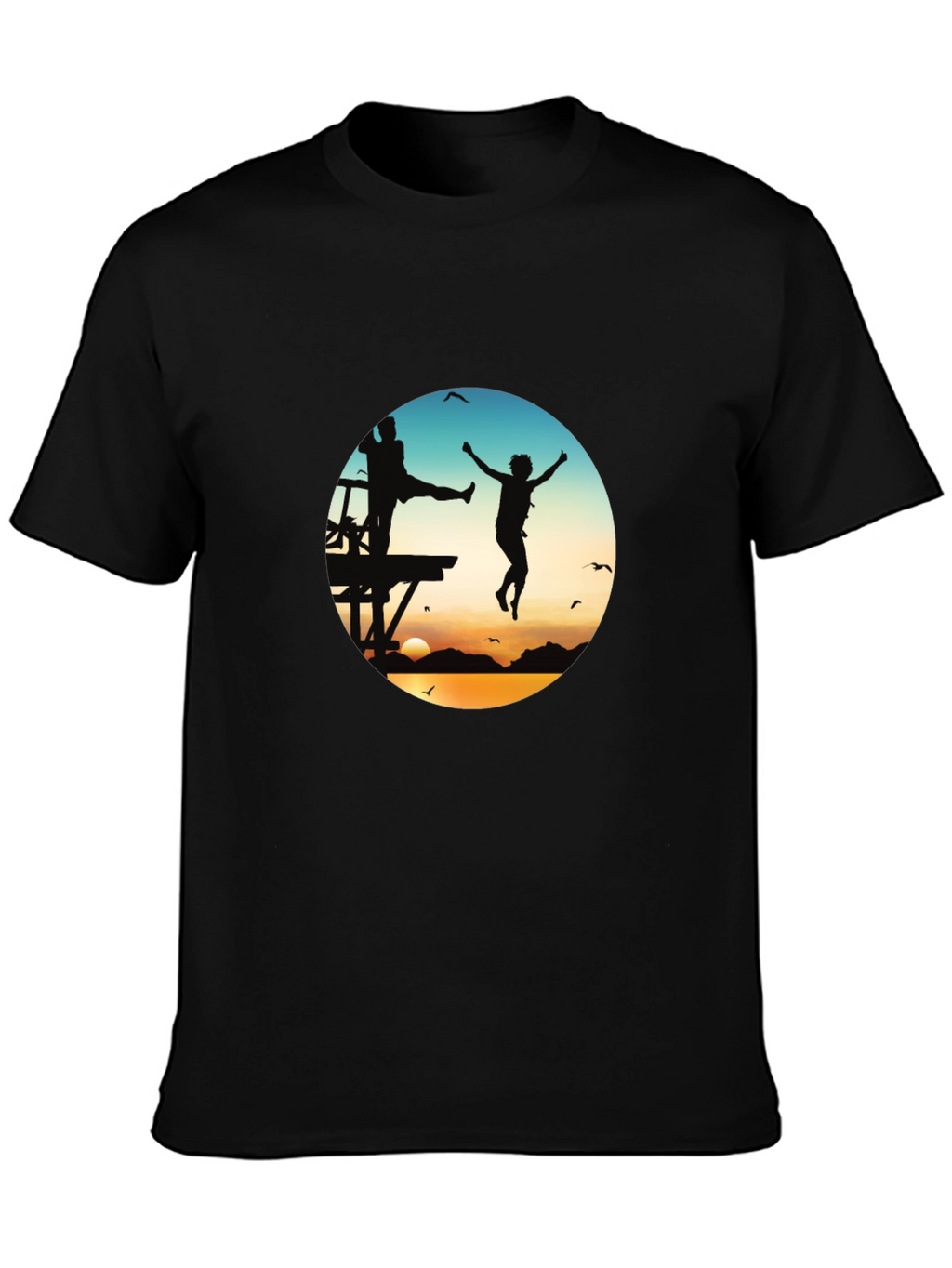 Sunset Jump T-Shirt - Graphic Tee