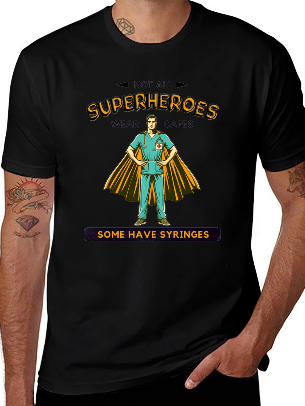 Superhero Nurse T-Shirt - Unique Graphic Tee