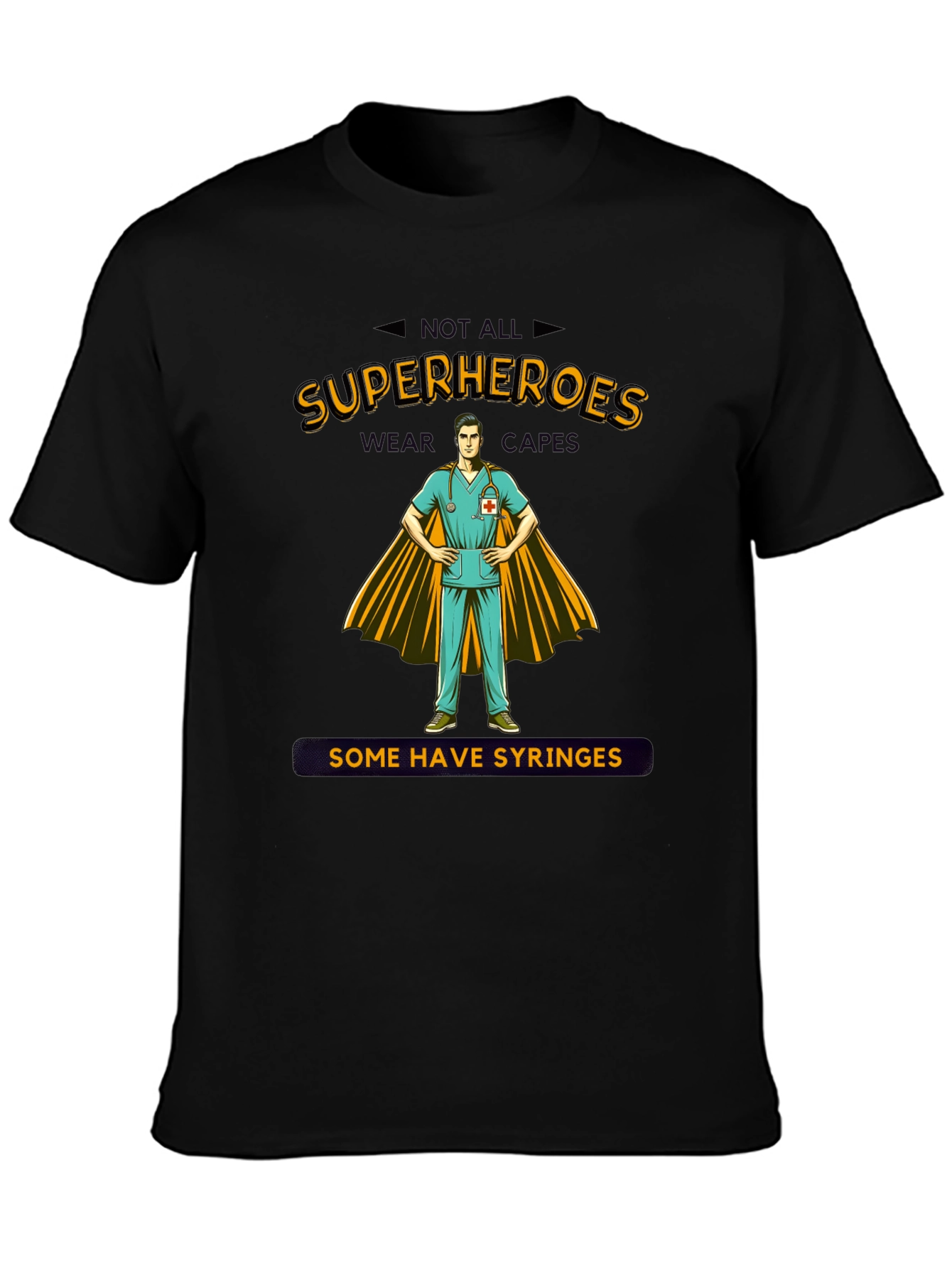 Superhero Nurse T-Shirt - Unique Graphic Tee