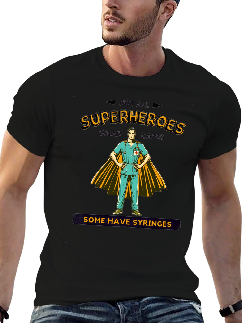 Superhero Nurse T-Shirt - Unique Graphic Tee