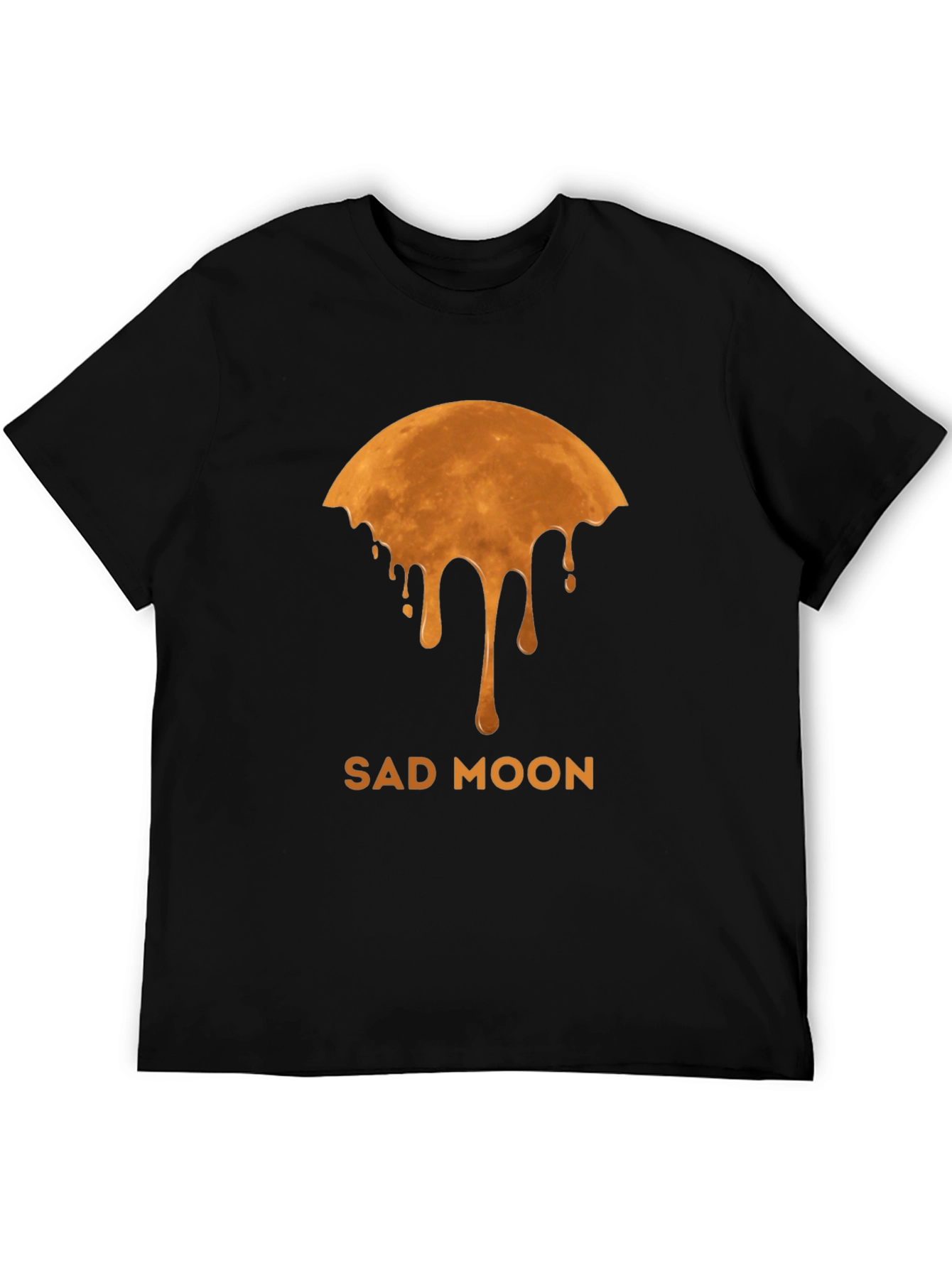 Sad Moon Graphic Tee - Unique Design