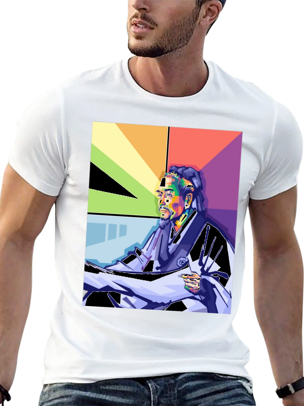 Snoop Dogg Pop Art Graphic Print T-Shirt