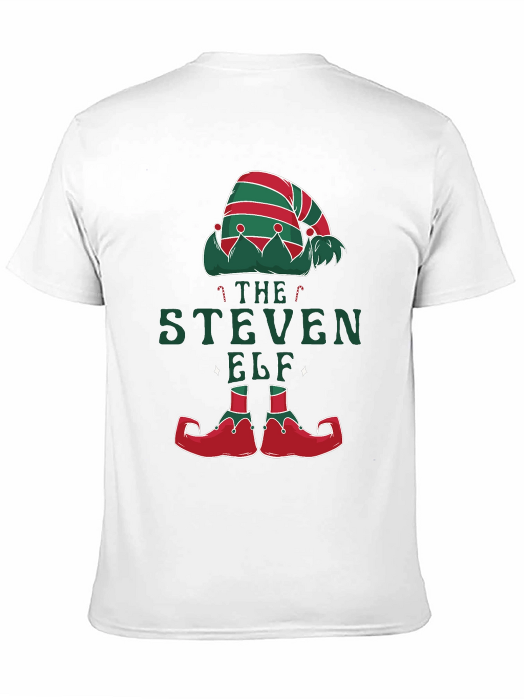 Personalized Steven Elf Christmas T-Shirt