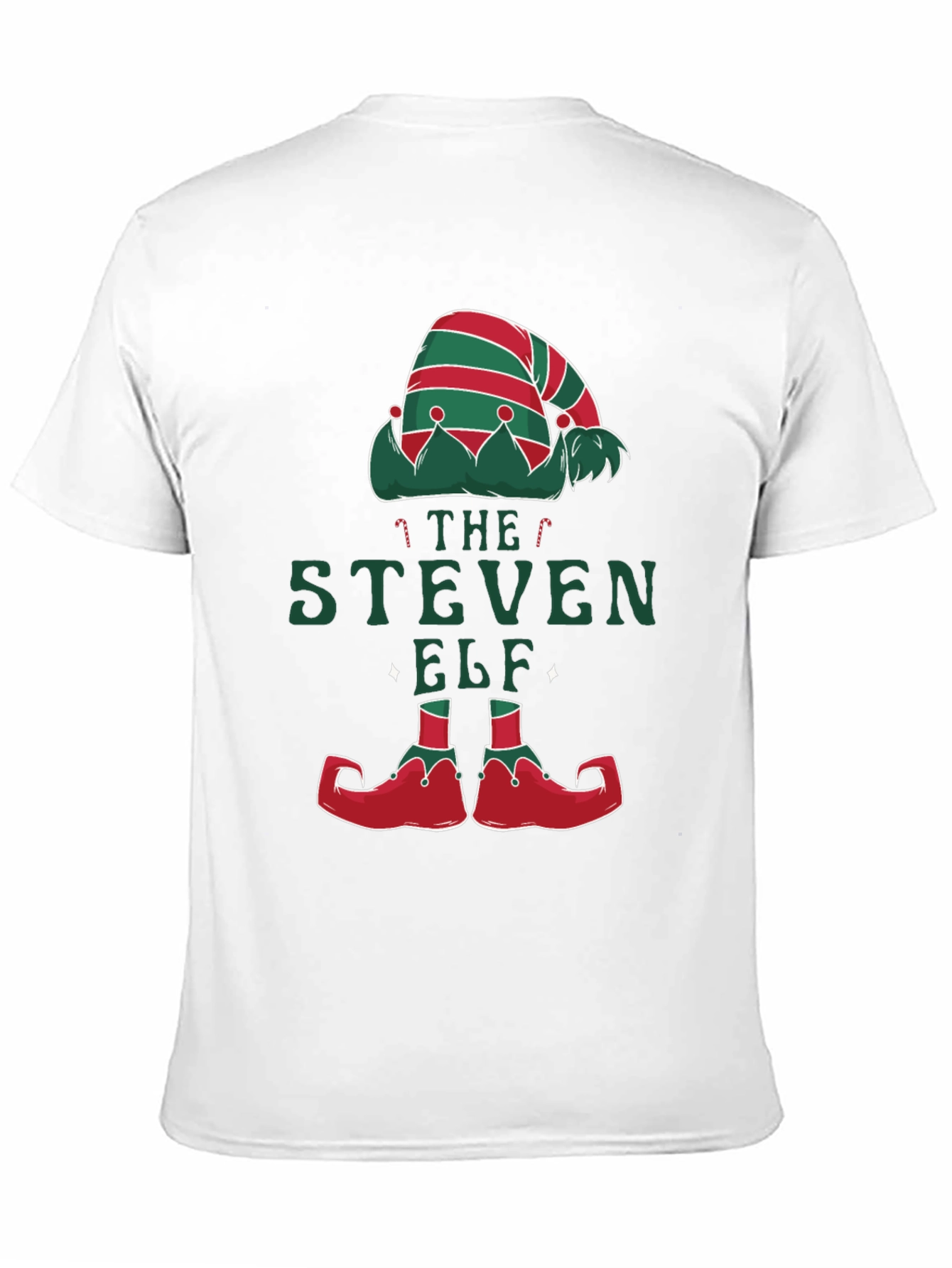 Personalized Steven Elf Christmas T-Shirt